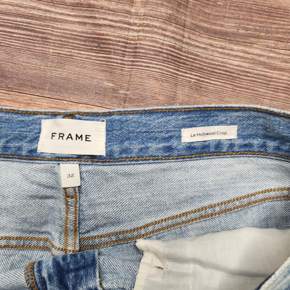 Frame Denim Light Blue Cropped Ankle Jeans - Picture 6 of 10